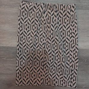 Pink and Black Geometric Skirt